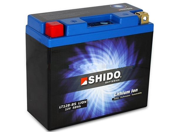 Shido LT12B-BS Lithium - 12V ATV/MC/Snøscooter Batteri